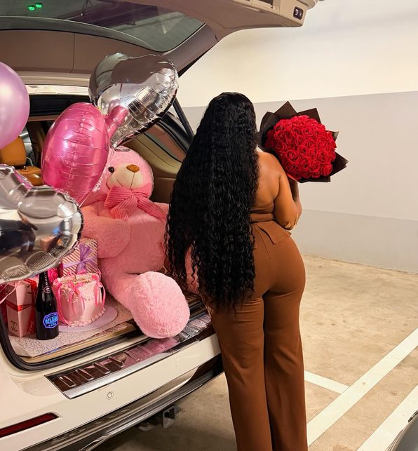 Founder of Royalty Surprise Hub delivering a gift order