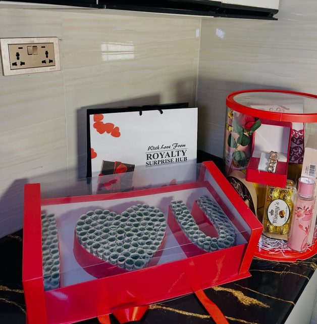 Heart shaped luxury gift box