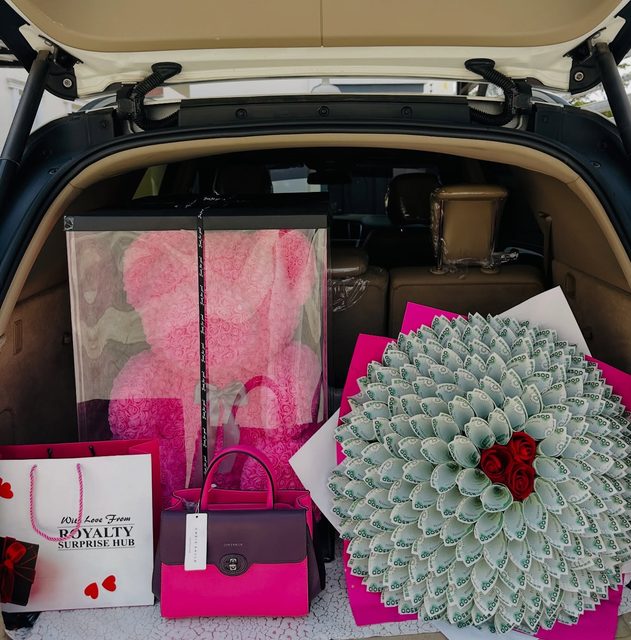 With love from Royalty Surprise Hub gift arrangement